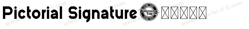 Pictorial Signature字体转换